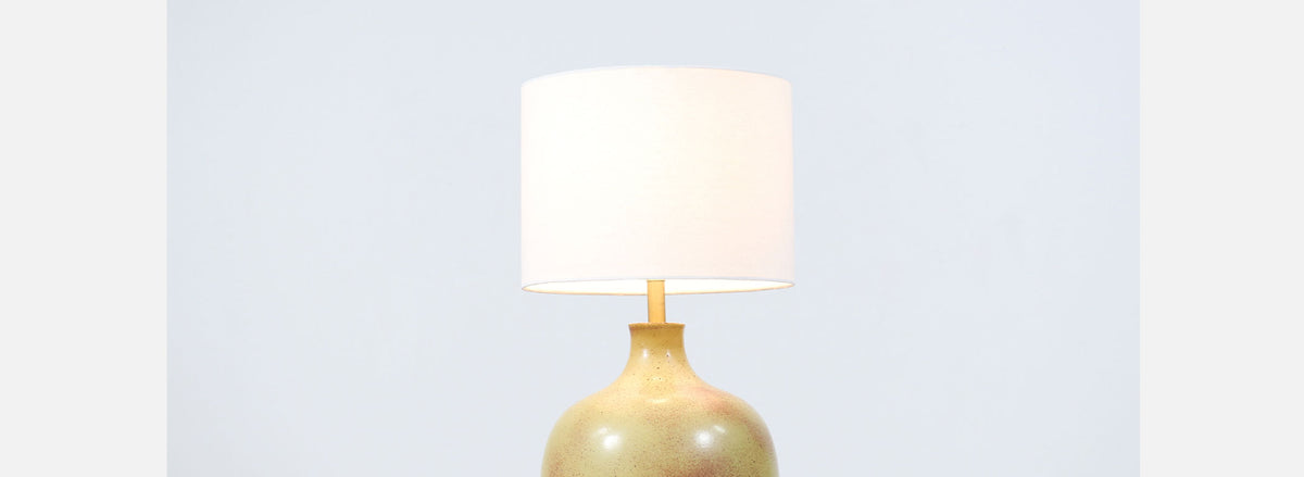 David Cressey Olive Green Pro Artisan Ceramic Table Lamp for Architectural Pottery