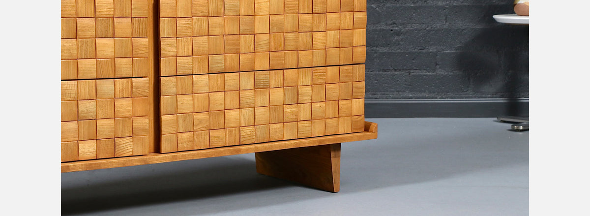 California Modernist "Basket Weave" Dresser by Paul Laszlo