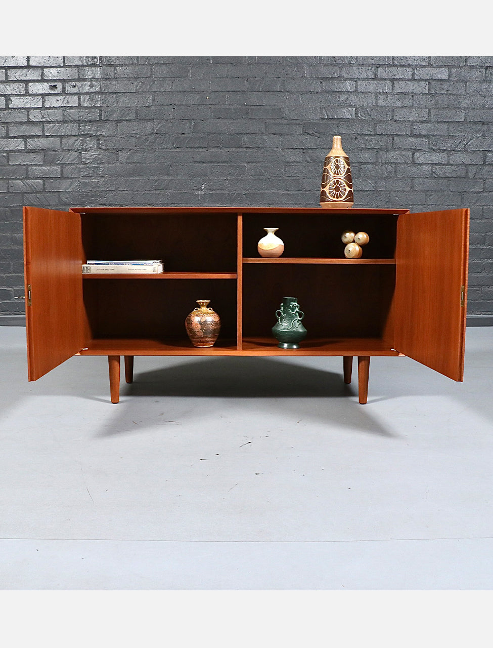 Danish Modern Teak Credenza by Christian Linneberg