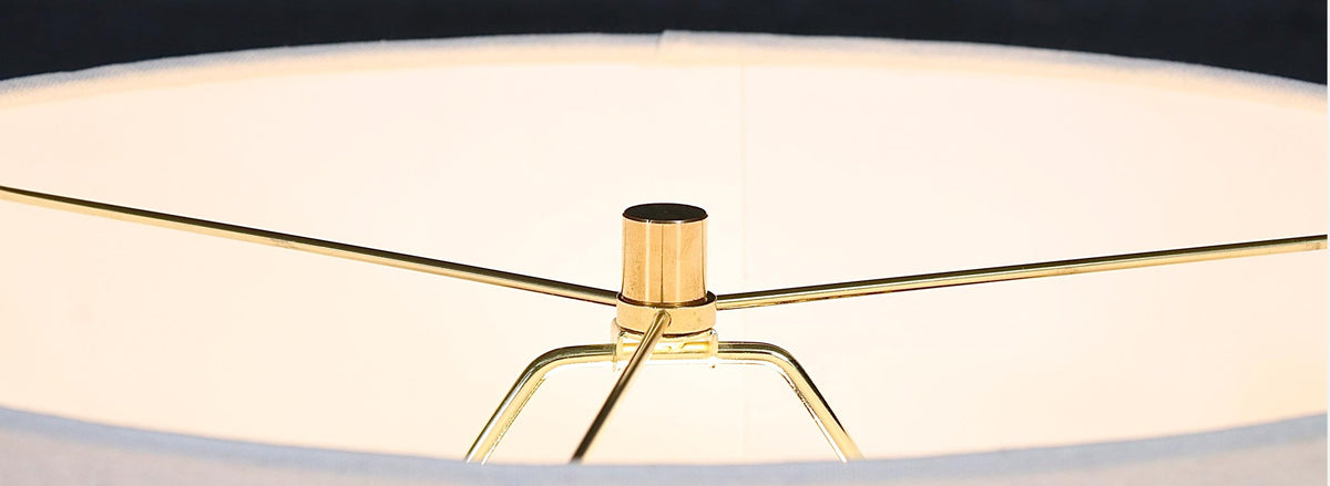 Tony Paul Sculpted Brass & Walnut Table Lamp by Westwood Industries