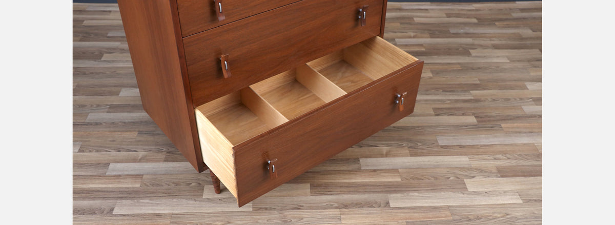 Stanley Young Walnut 3-Drawer Chest for Glenn of California