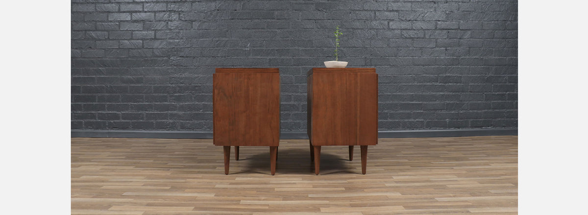 Mid-Century Brutalist Modern "Staccato" Night Stands by Lane