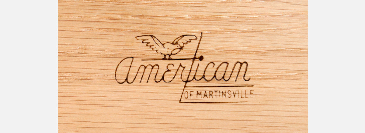 Merton Gershun Walnut Dresser with Brass Accents for American of Martinsville