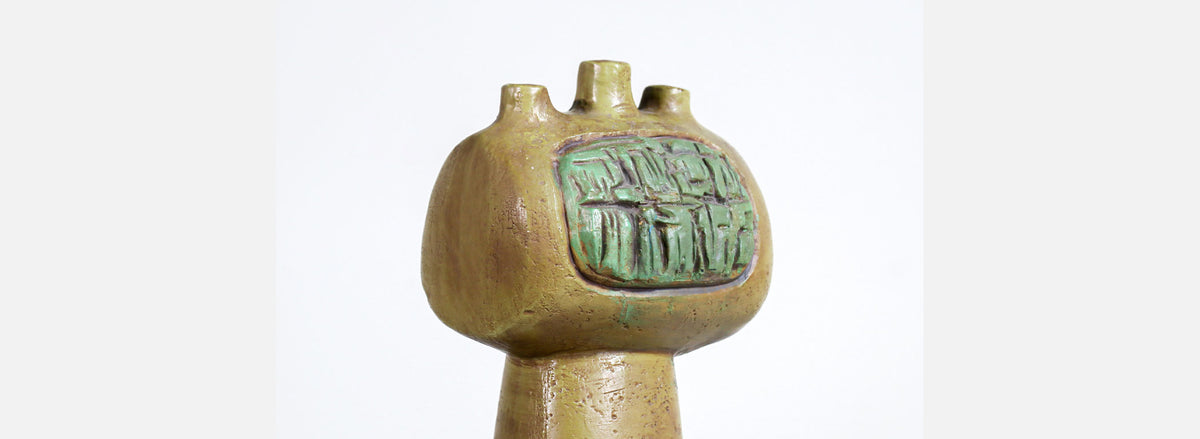 Mid-Century Modern Multi-Spout Porcelain Vessel