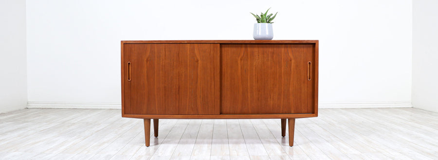 Scandinavian Modern Teak Credenza by Carlo Jensen for Hundevad