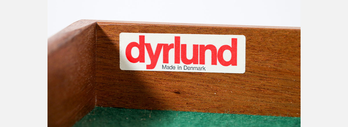 Danish Modern Rosewood Tambour-Door Credenza by Dyrlund