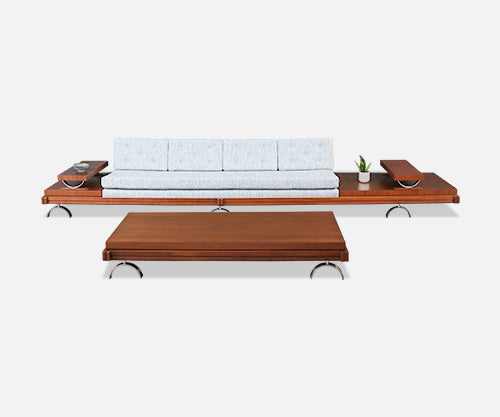 California Modern Sofa with Table Set by Martin Borenstein
