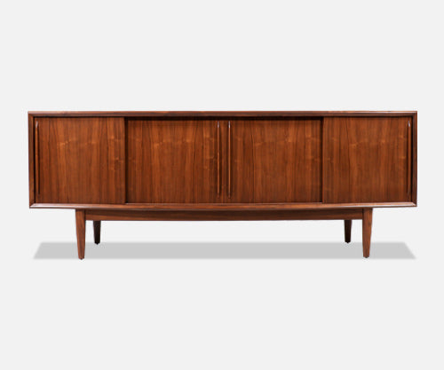 Svend A. Madsen Curved-Front Teak Credenza for H.P. Hansen