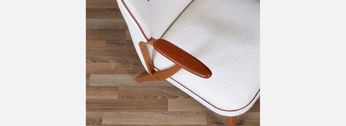 Danish Modern Teak & Oak Lounge Chair by Chresten Findahl Brodersen