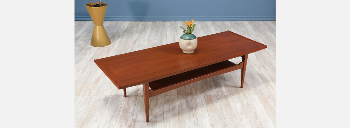 Danish Modern Teak Coffee Table by Moreddi