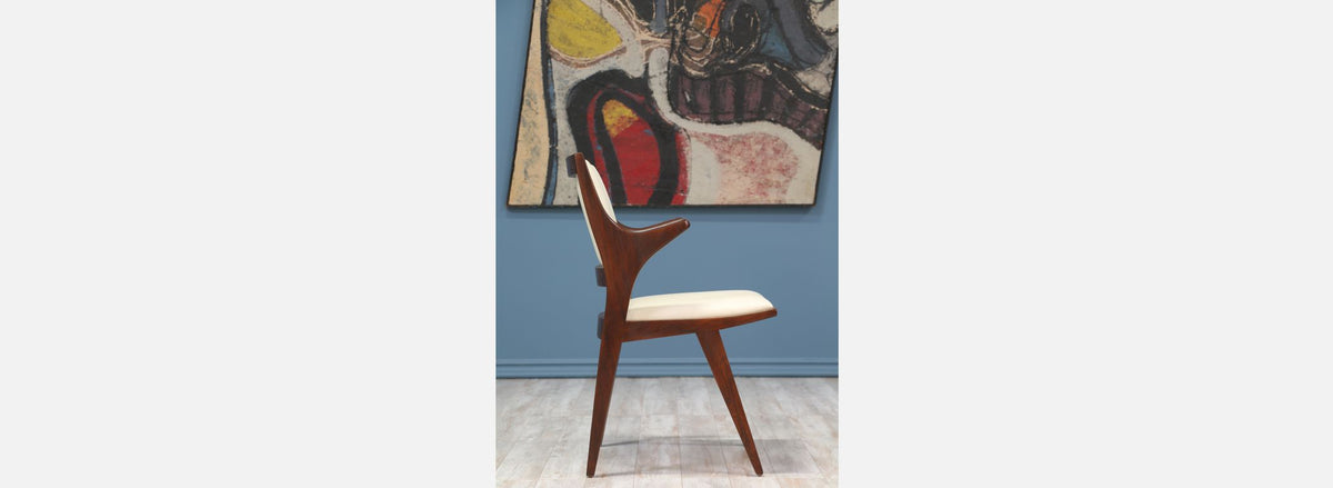 Set of 6 Rare Dan Johnson Dining Chairs for Hayden Hall Furniture
