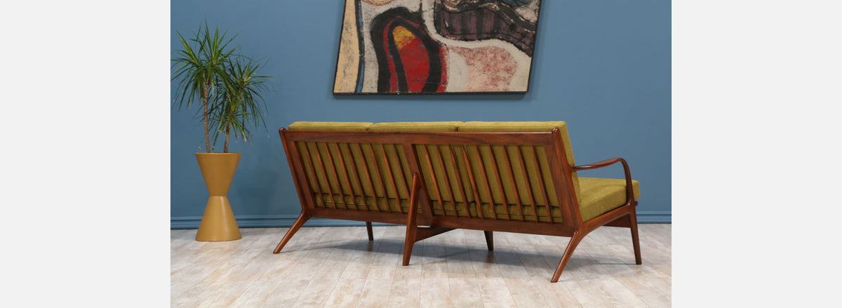 Adrian Pearsall Walnut Sofa for Craft Associates