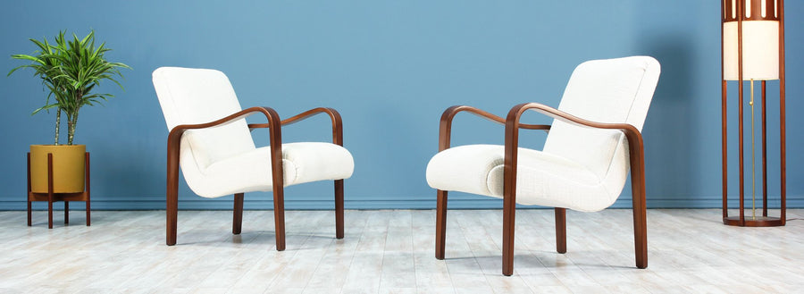 Mid-Century Bentwood Lounge Chairs by Thonet