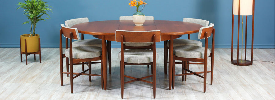 Ib Kofod-Larsen Dining Set with Six Chairs for G-Plan