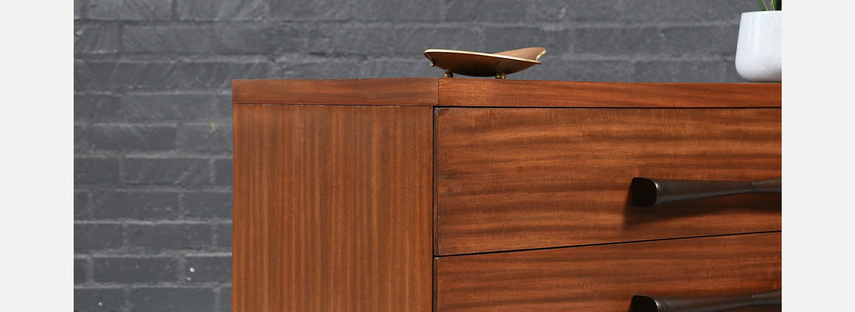 Mid Century Modern 3-Drawer Dresser w/ Bowtie Handles
