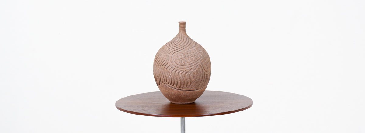 Mid-Century Modern Ceramic Stoneware Vase