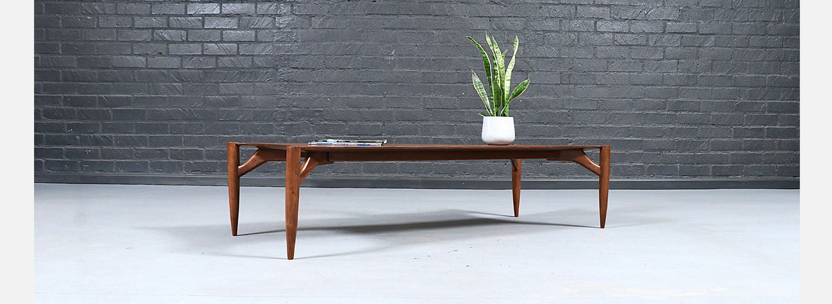 Rare Greta M. Grossman Sculpted Floating Top Coffee Table for Glenn of California