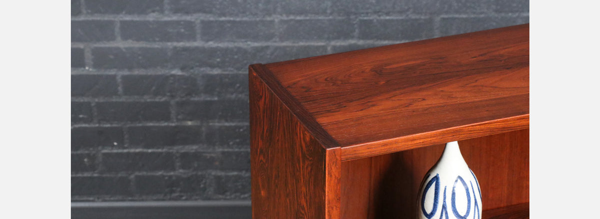 Danish Modern Brazilian Rosewood Bookshelf by Carlo Jensen