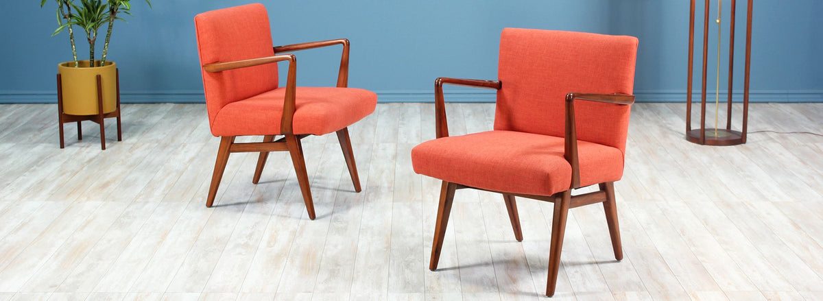 Jens Risom Easy Chairs for Knoll
