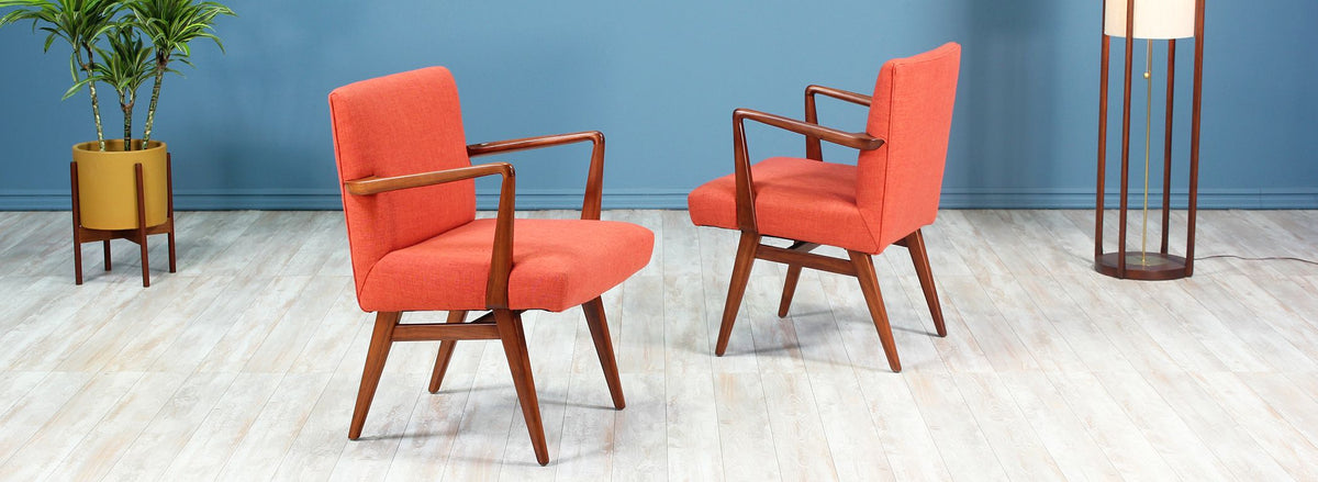 Jens Risom Easy Chairs for Knoll