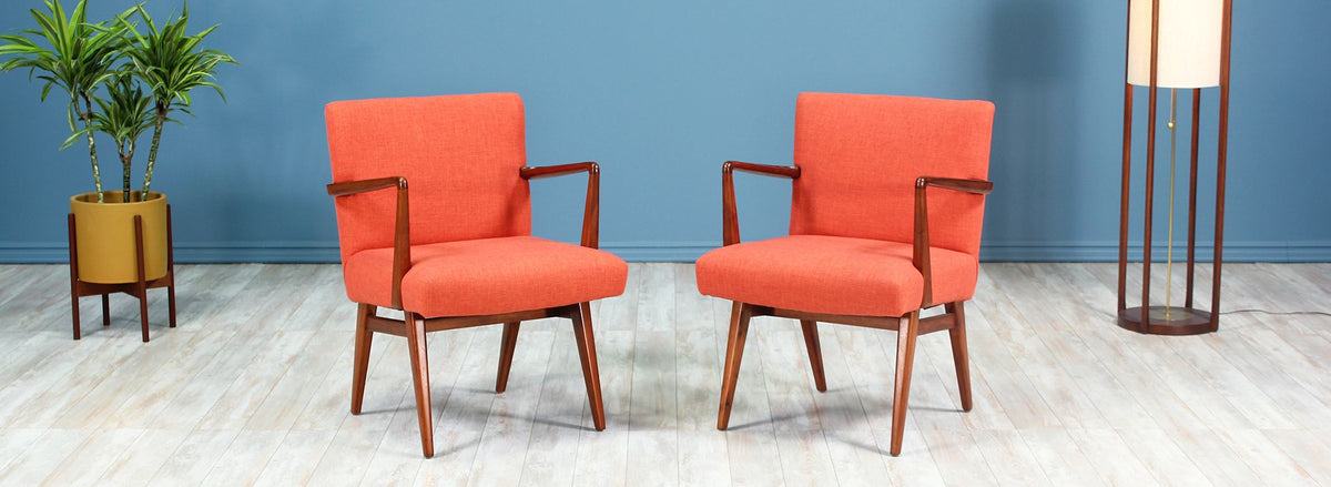 Jens Risom Easy Chairs for Knoll