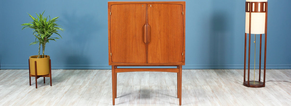 Torbjørn Afdal Teak Bar Cabinet for Mellemstrand Møbelfabrik