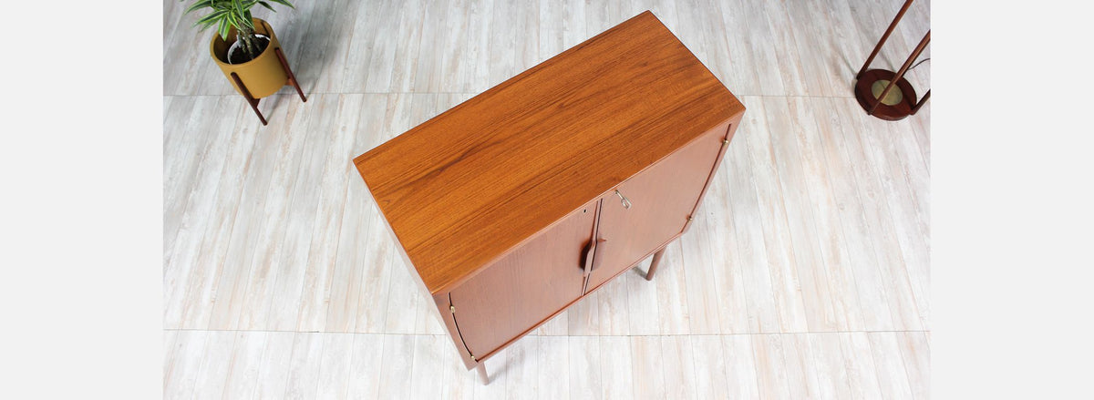 Torbjørn Afdal Teak Bar Cabinet for Mellemstrand Møbelfabrik