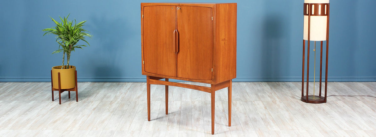 Torbjørn Afdal Teak Bar Cabinet for Mellemstrand Møbelfabrik