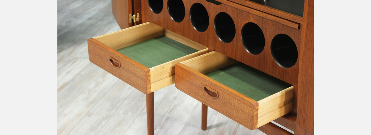 Torbjørn Afdal Teak Bar Cabinet for Mellemstrand Møbelfabrik