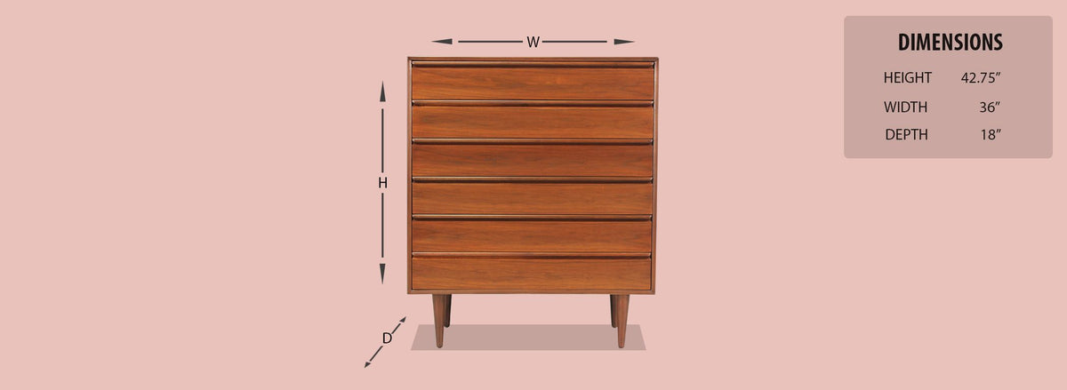 Mid-Century Modern Chest of Drawers by Westnofa