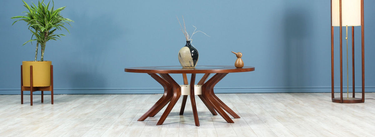 Mid-Century Brasilia "Cathedral" Coffee Table by Broyhill