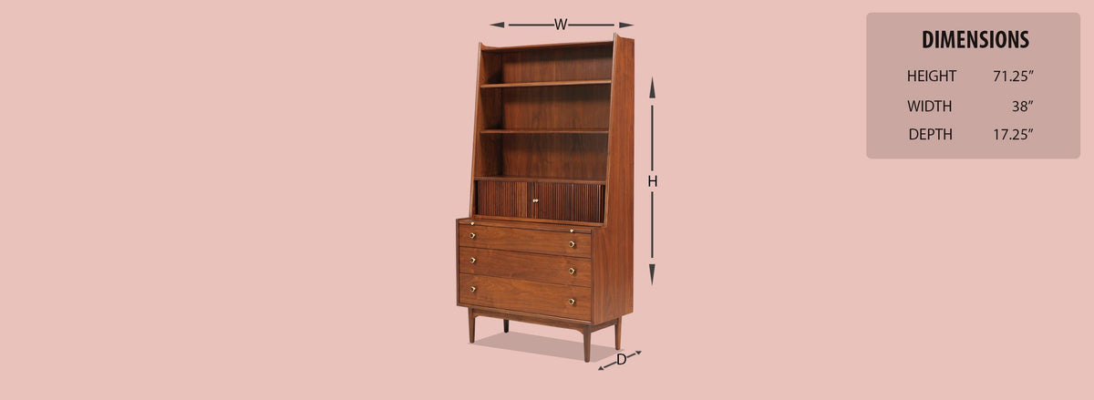 Kipp Stewart & Stewart MacDougall "Declaration" Bookshelf with Desk for Drexel