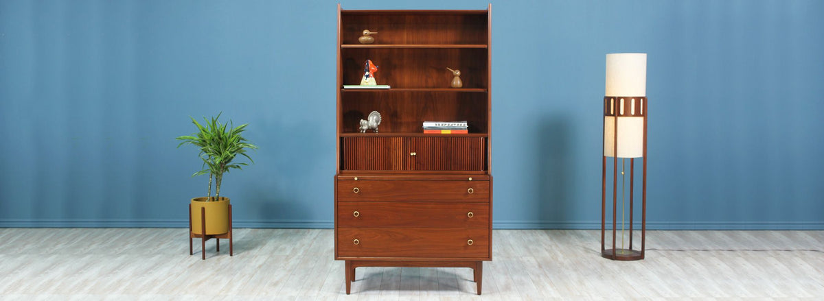 Kipp Stewart & Stewart MacDougall "Declaration" Bookshelf with Desk for Drexel