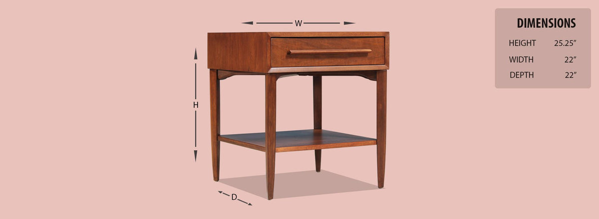 T.H Robsjohn-Gibbings Side Table for Widdicomb