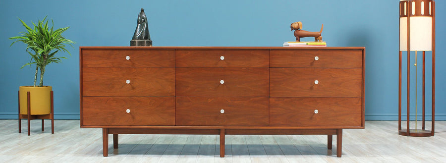 Milo Baughman 9-Drawer Dresser for Glenn of California