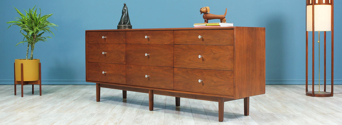 Milo Baughman 9-Drawer Dresser for Glenn of California