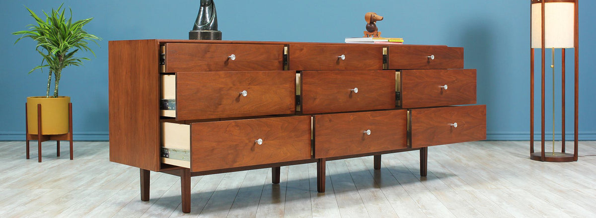 Milo Baughman 9-Drawer Dresser for Glenn of California