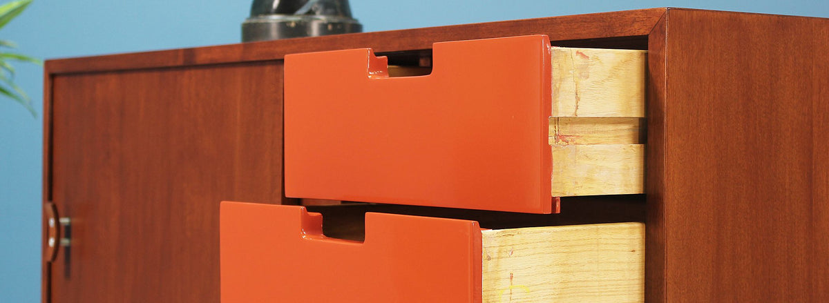 Stanley Young Credenza with Lacquer Drawers for Glenn of California