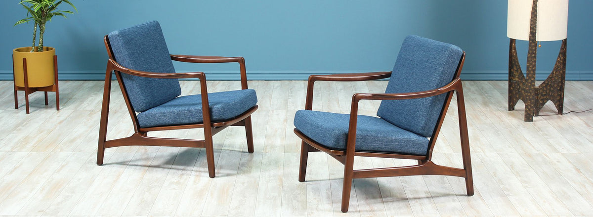 Tove & Edvard Kindt-Larsen Lounge Chairs for France & Daverkosen