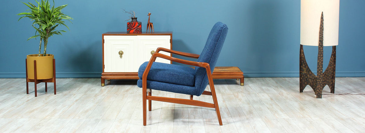 Kurt Olsen Model-215 Wing Back Chair for Slagelse Møbelvaerk