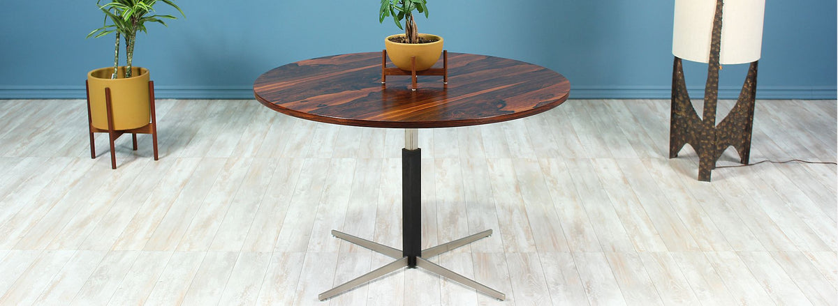 Mid-Century Modern Height-Adjustable Rosewood Dining / Coffee Table
