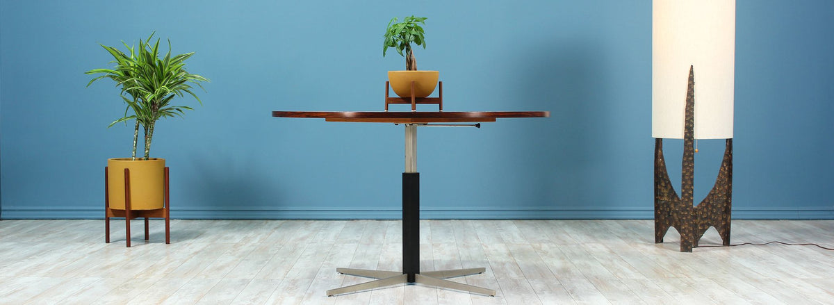 Mid-Century Modern Height-Adjustable Rosewood Dining / Coffee Table