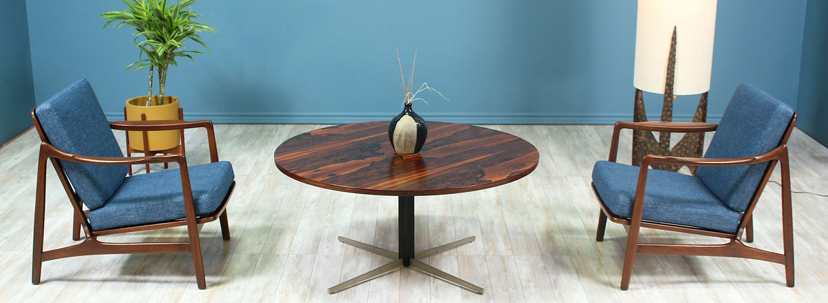Mid-Century Modern Height-Adjustable Rosewood Dining / Coffee Table