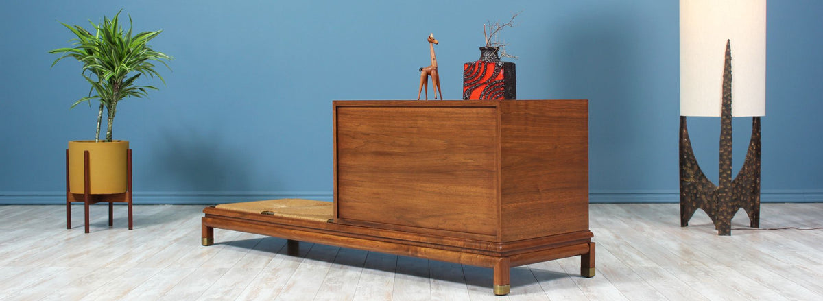Renzo Rutili Credenza with Seating Bench for Johnson Furniture