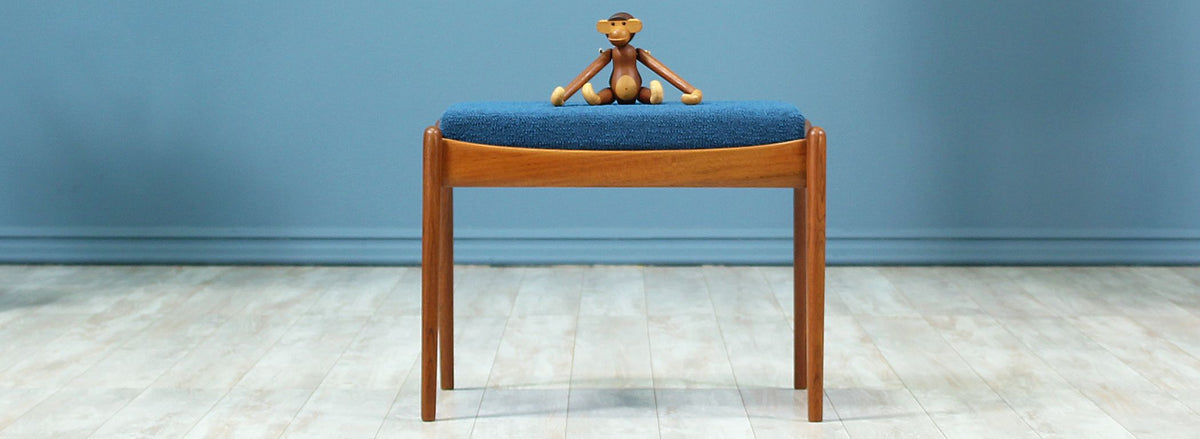 Danish Modern Teak Stool 
