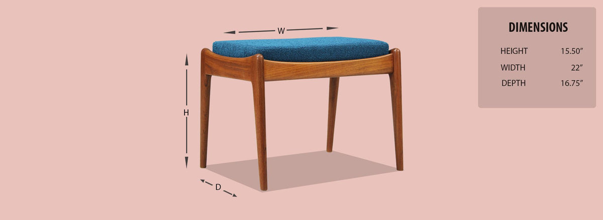 Danish Modern Teak Stool 