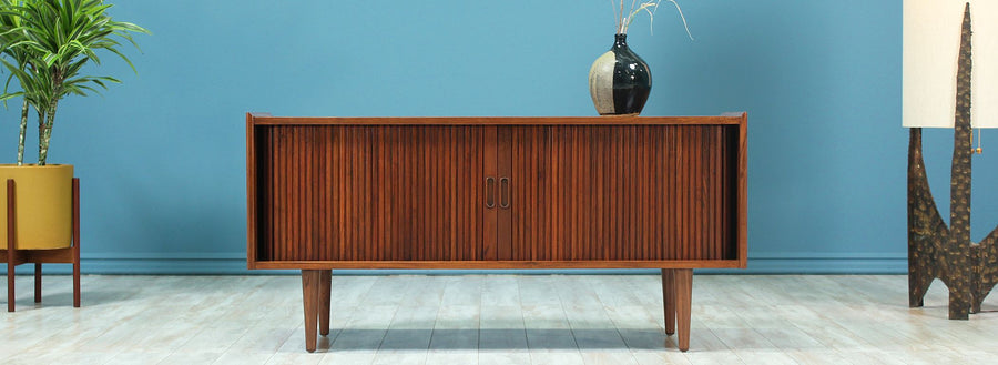 Merton L. Gershun Tambour-Door Credenza for Dillingham