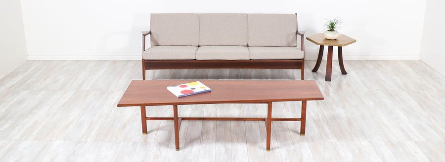 Edward J. Wormley Asymmetrical Coffee Table for Dunbar