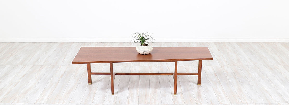 Edward J. Wormley Asymmetrical Coffee Table for Dunbar