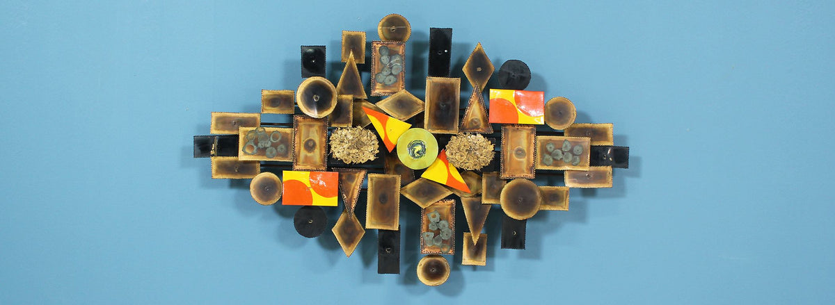 Mid-Century Modern Brutalist Wall Art Sculpture